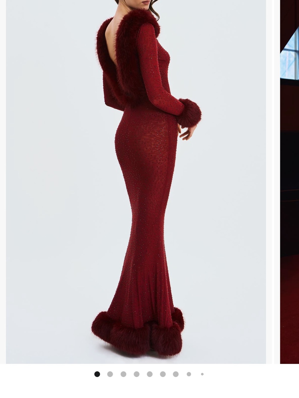 Miss Circle Melrose PETITE Red gown